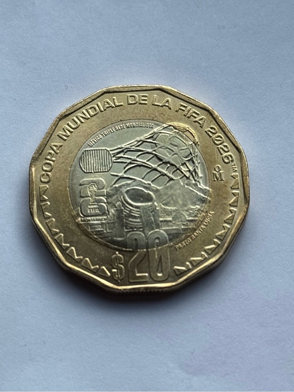 ⚽️ Mexico 2026 FIFA World Cup Commemorative 20 Pesos Coin – Monterrey Edition